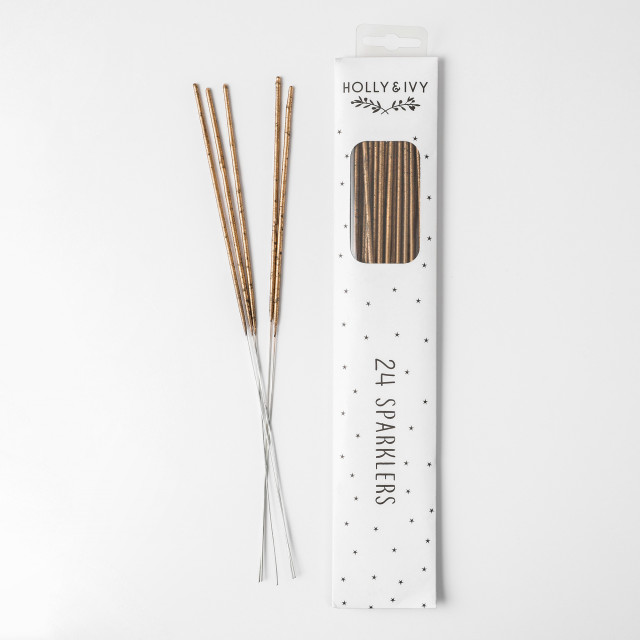 Holly & Ivy Metallic Gold Sparklers