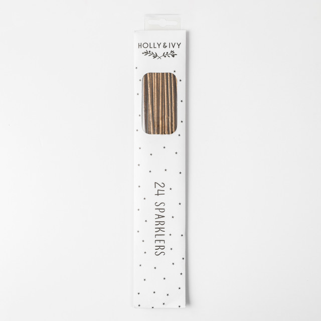Holly & Ivy Metallic Gold Sparklers