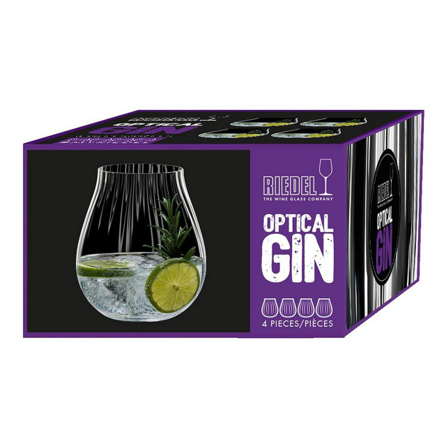 Packaging image of Riedel O Optical O Stemless Gin & Tonic Glasses, Set of 4