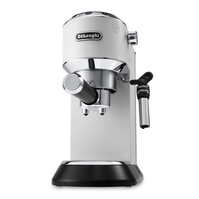 DeLonghi Dedica Pump Manual Espresso Coffee Machine, EC685 - Matte White