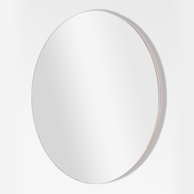 Native Decor Birch Round Frameless Mirror