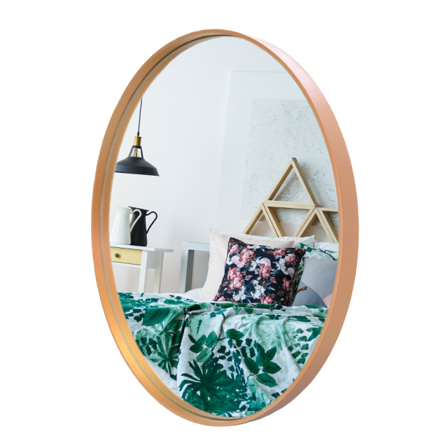 Lifestyle image of Native Decor Round Deep Frame Mirror
