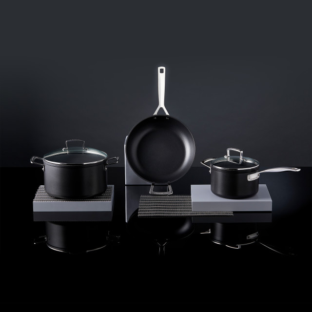 Lifestyle image of Le Creuset Toughened Non-Stick Deep Casserole With Glass Lid