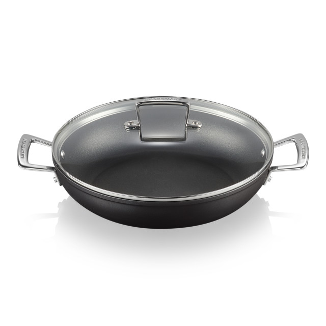 Pack Shot image of Le Creuset Toughened Non-Stick Shallow Casserole With Lid