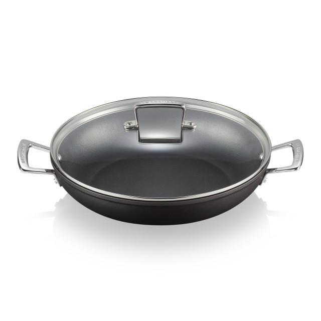 Pack Shot image of Le Creuset Toughened Non-Stick Shallow Casserole With Lid