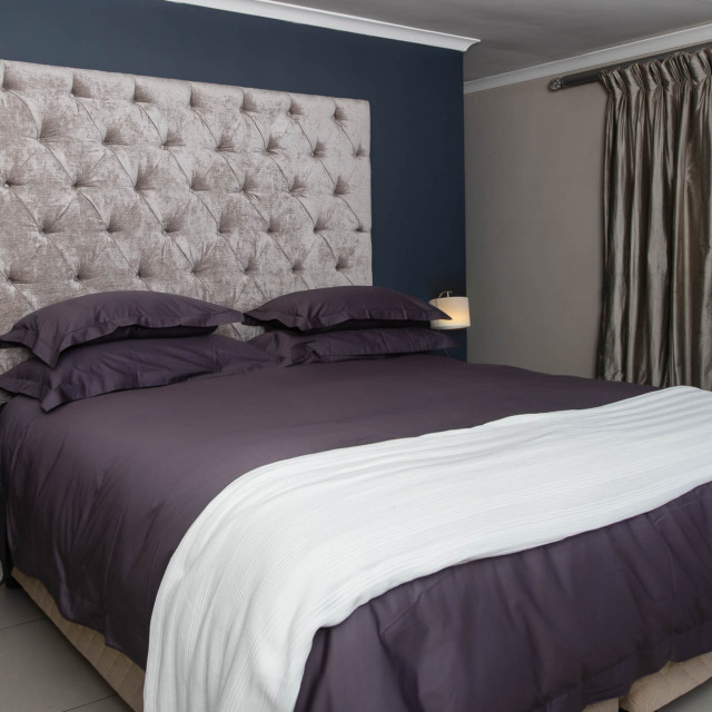 Lifestyle image of Linen Drawer Graphite Cotton Duvet Cover, 400 Thread Count