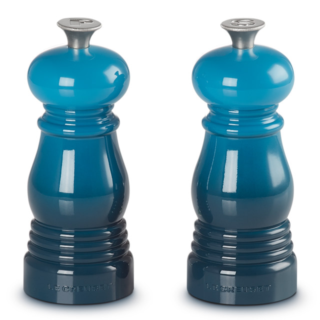 Le Creuset Classic Salt & Pepper Mills Set, 11cm - Deep Teal