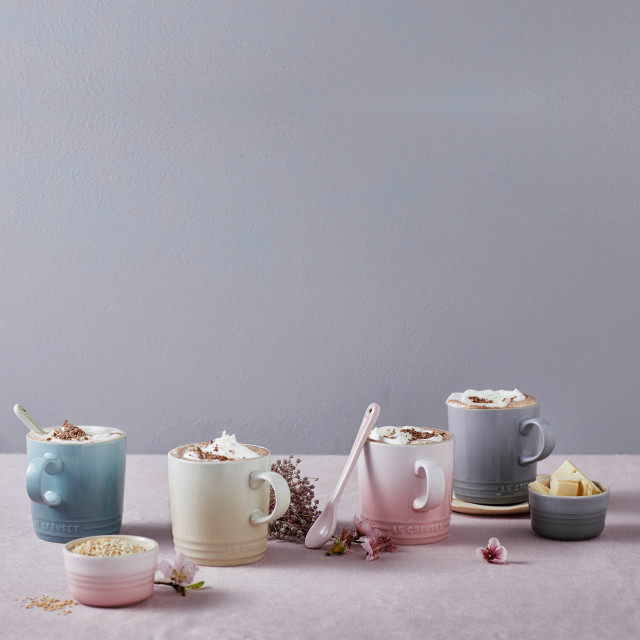 Lifestyle image of Le Creuset Calm Collection Ramekins, Set of 4