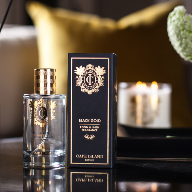Cape Island Black Gold Room & Linen Fragrance Spray, 100ml