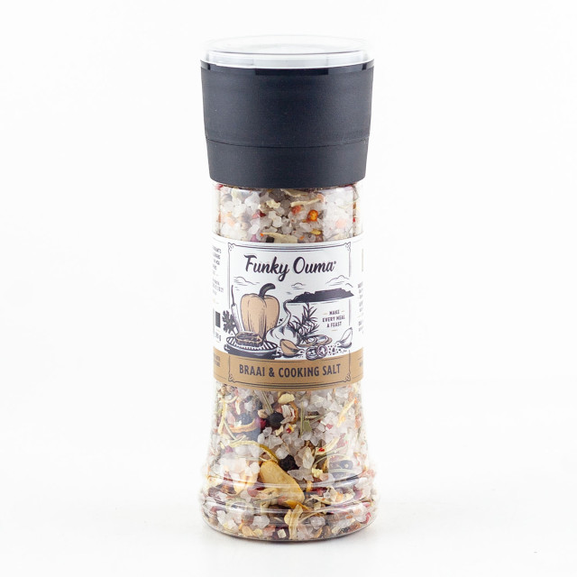 Funky Ouma Braai & Cooking Salt Grinder - 250ml