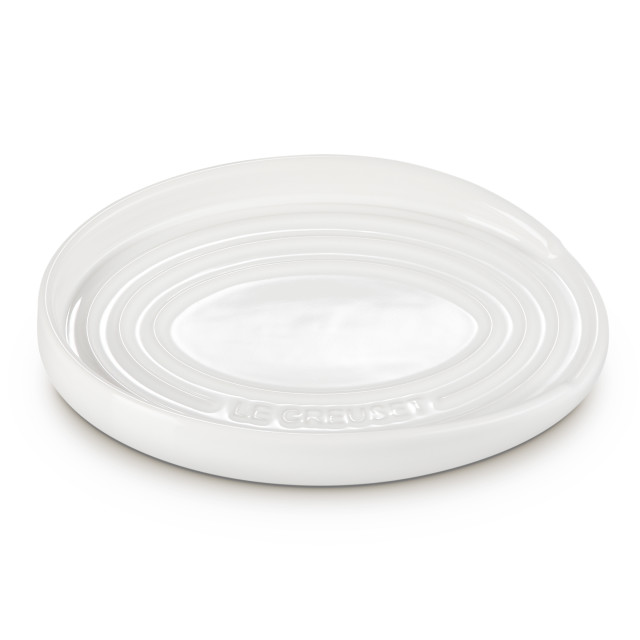 Le Creuset Oval Spoon Rest, 16cm - White