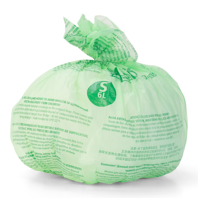 Brabantia Compostable Bin Liners, Pack of 10 - 6L