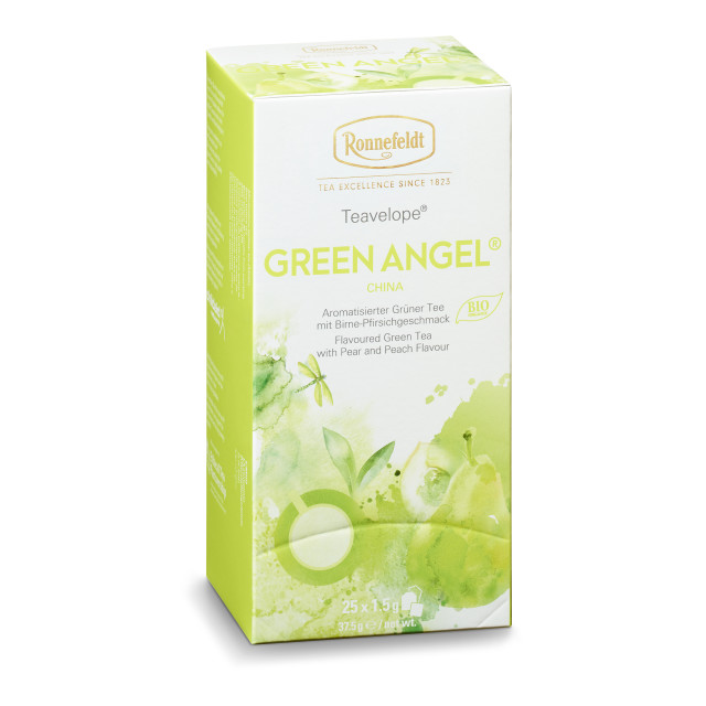 Pack Shot image of Ronnefeldt Green Angel Teavelopes, Pack of 25