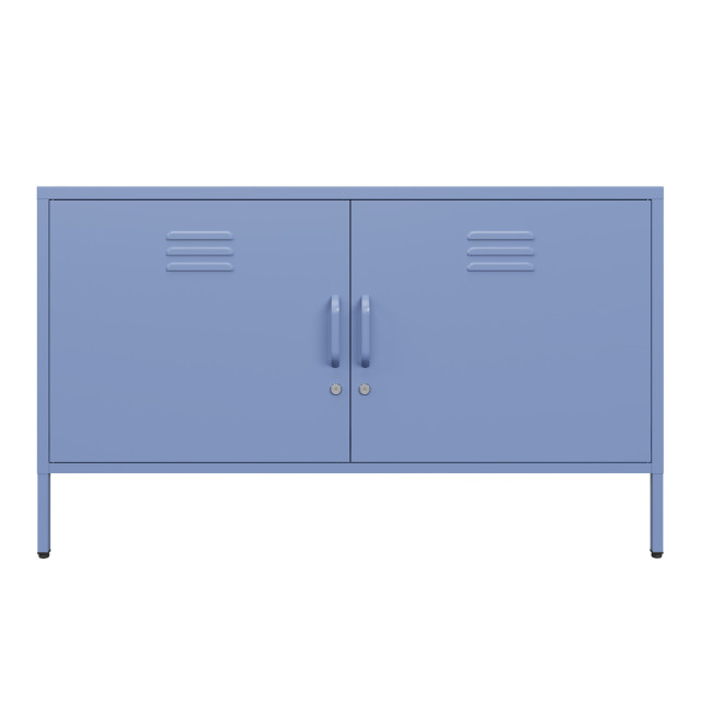Popstrukt Sugar Cube Media Unit - Pigeon Blue angle
