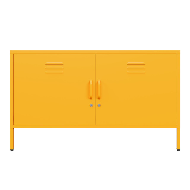 Popstrukt Sugar Cube Media Unit - Honey angle