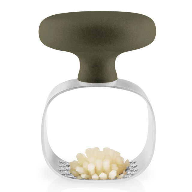 Eva Solo Green Tool Garlic Masher in use