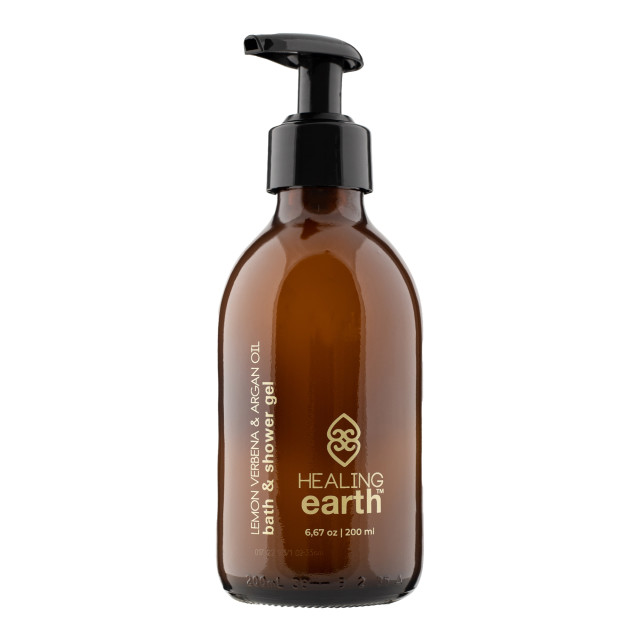 Healing Earth Lemon Verbena and Argan Oil Bath and Shower Gel