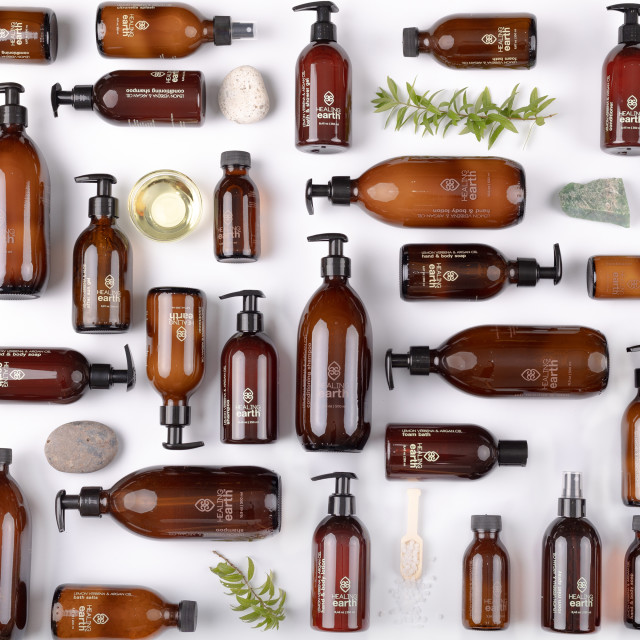 Healing Earth Lemon Verbena & Argan Oil Hand & Body Lotion, 200ml with other lotions and shower gels