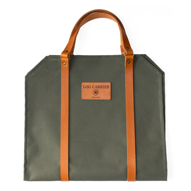 Pack Shot image of Pieter De Jager Canvas & Leather Log Carrier
