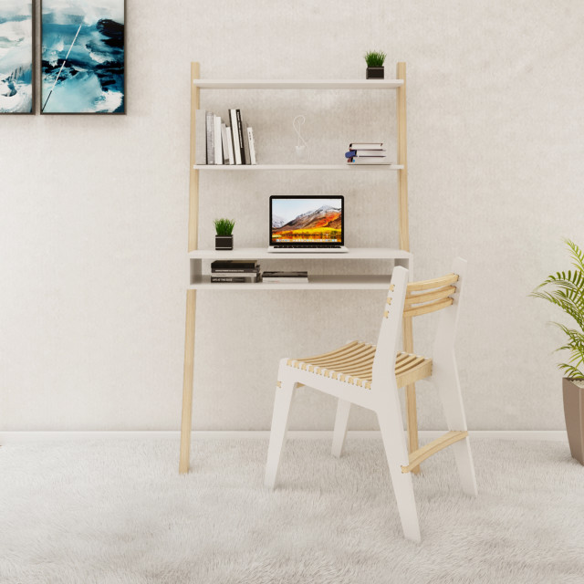 Lifestyle image of Native Decor Tall Leaning Desk