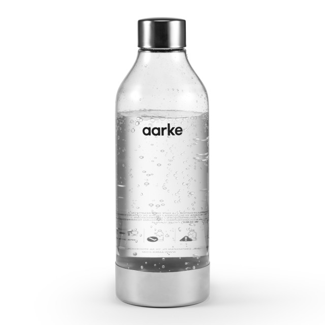 Lifestyle image of Aarke III Polished Steel PET Water Bottle, 800ml