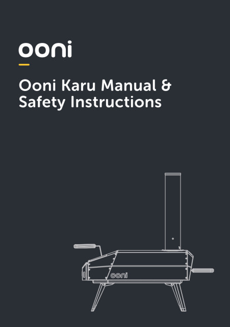 Ooni Karu user and safety manual