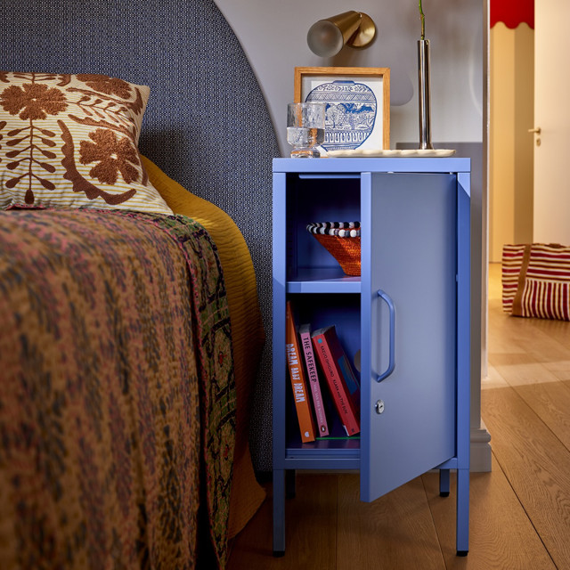 Popstrukt Sugar Cube Side Table - Pigeon Blue