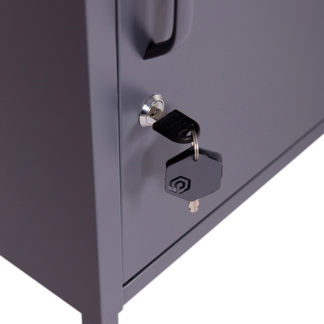 Popstrukt Sugar Cube Side Table - Carbon grey
