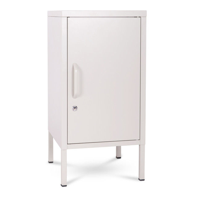 Popstrukt Sugar Cube Side Table, soft white