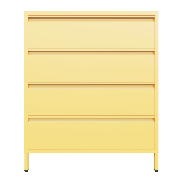 Popstrukt Bon Bon Chest of Drawers - Butter Yellow