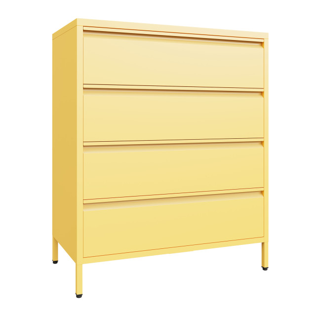 Popstrukt Bon Bon Chest of Drawers - Butter Yellow