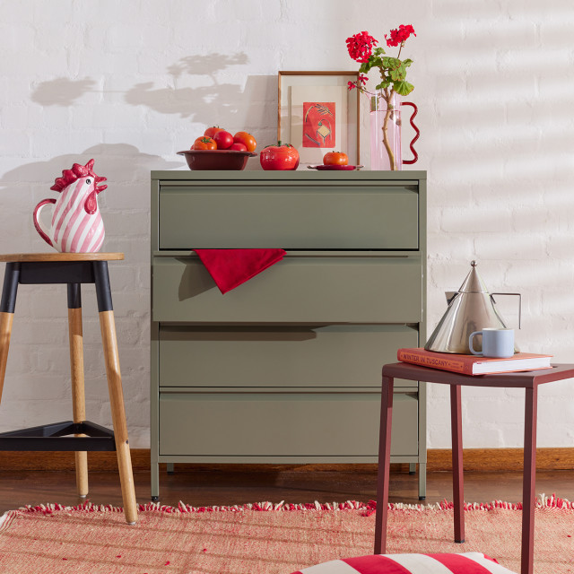 Popstrukt Bon-Bon Chest of Drawers - Moss Grey