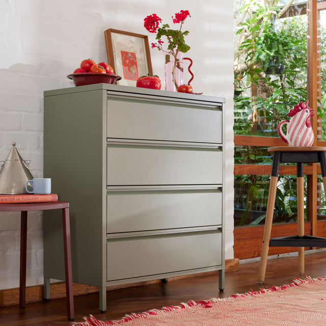 Popstrukt Bon-Bon Chest of Drawers - Moss Grey
