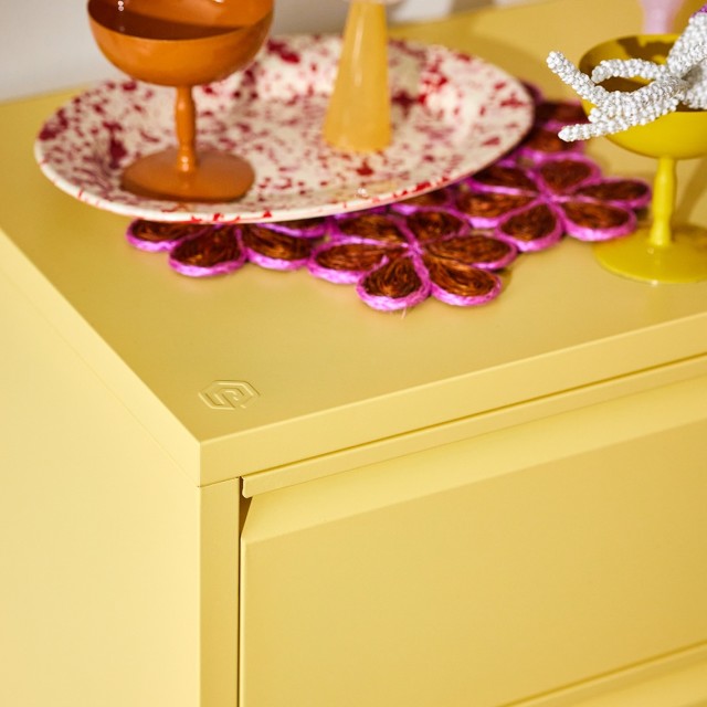 Popstrukt Bon Bon Chest of Drawers - Butter Yellow