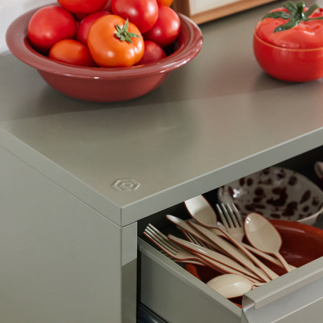 Popstrukt Bon-Bon Chest of Drawers - Moss Grey