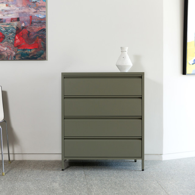 Popstrukt Bon-Bon Chest of Drawers - Moss Grey