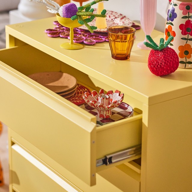 Popstrukt Bon Bon Chest of Drawers - Butter Yellow