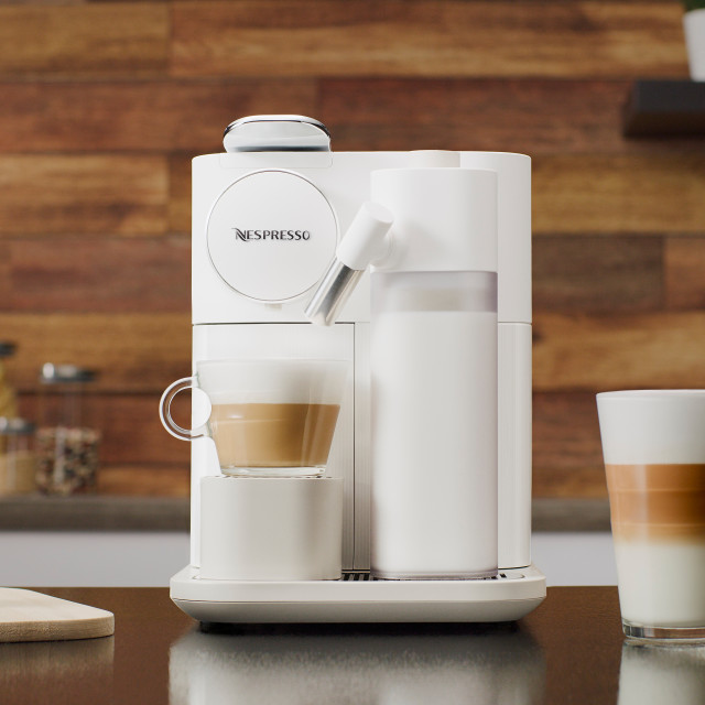 Lifestyle image of Nespresso Gran Lattissima Coffee Machine with Integrated Milk Frother