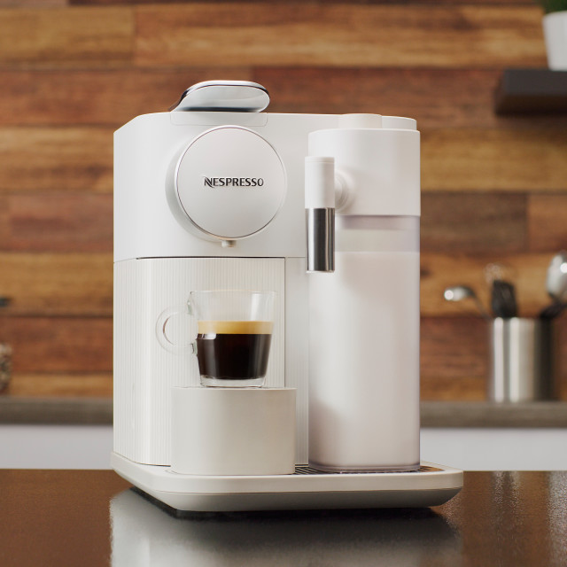 Lifestyle image of Nespresso Gran Lattissima Coffee Machine with Integrated Milk Frother