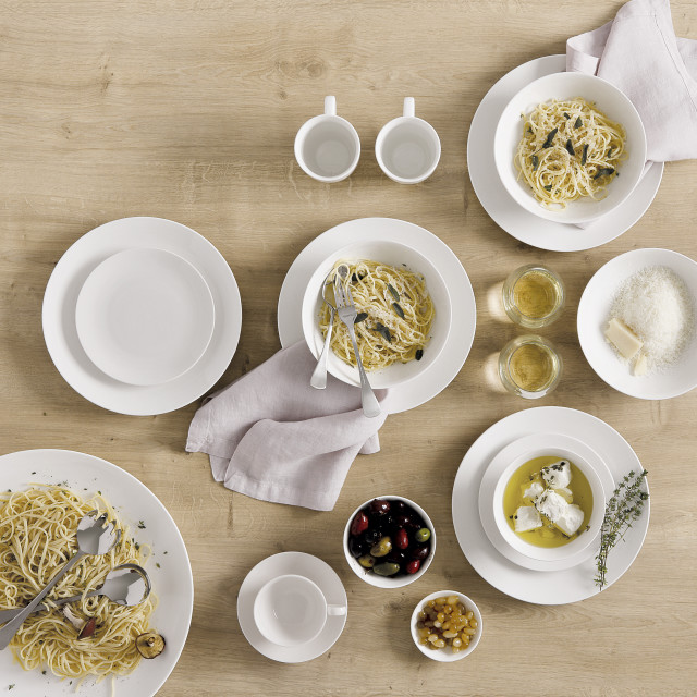 Lifestyle image of Maxwell & Williams White Basics Coupe Bowls, Set of 4