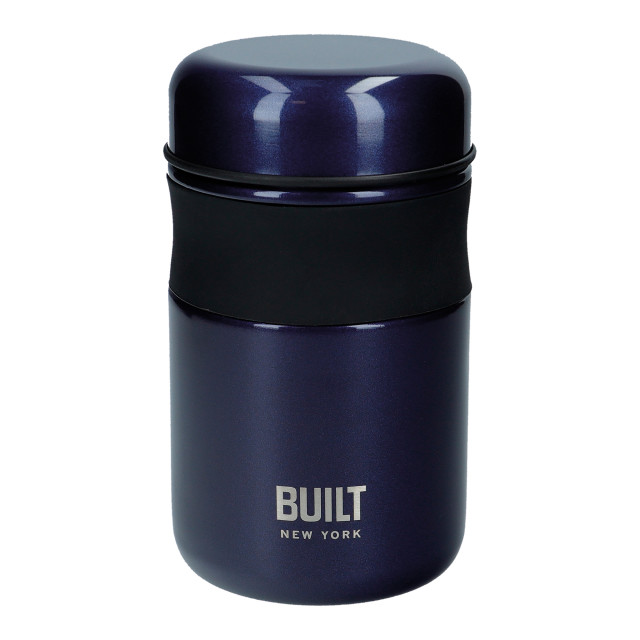 Built Insulated Stainless Steel Food Flask, 473ml - Midnight Blue