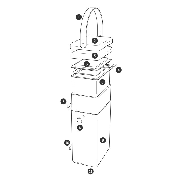 Detail image of Fieldbar Drinks Cooler Box, 10L