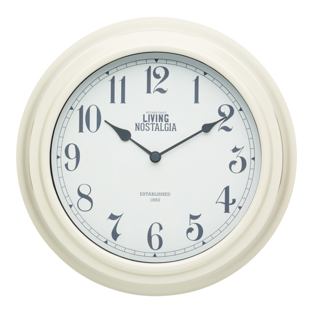 Pack Shot image of KitchenCraft Living Nostalgia Clock, 25cm