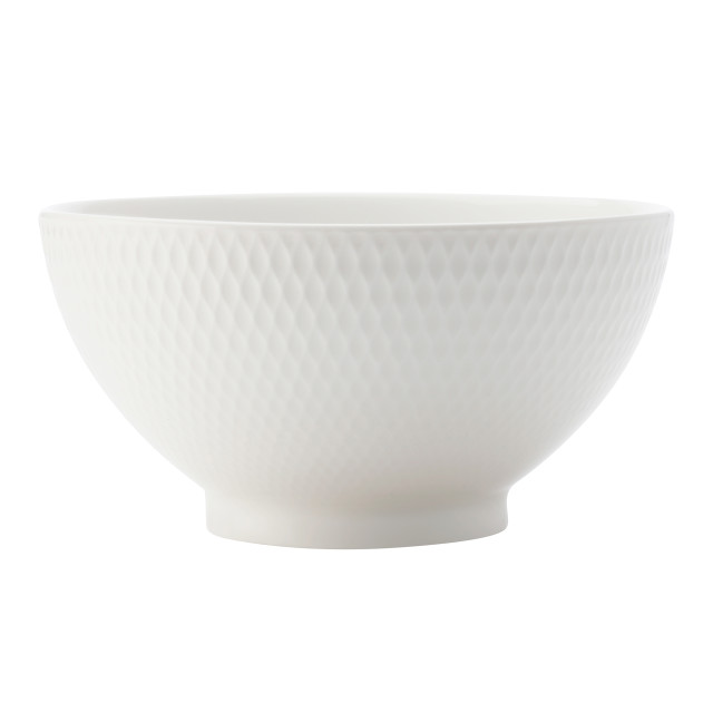 Pack Shot image of Maxwell & Williams White Basics Diamonds Rice Bowl