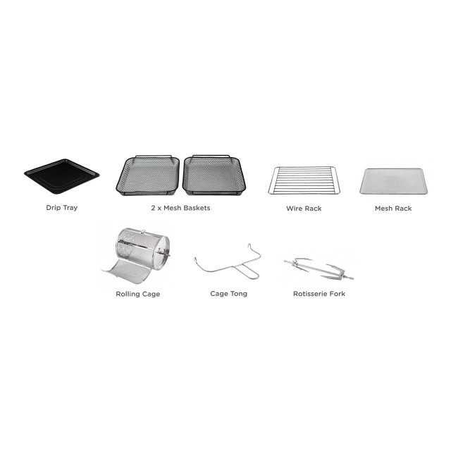 DNA Airfryer Oven, 14.5L - 8 Accessories detail