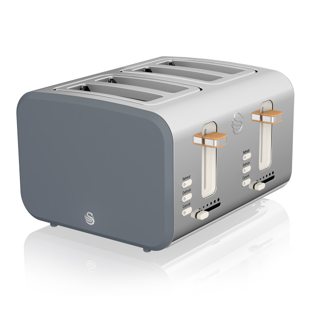 Pack Shot image of Swan Nordic 4-Slice Toaster, 1500W