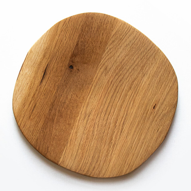 Angle image of Pieter De Jager Rustic Wooden Serving Plate, 29cm