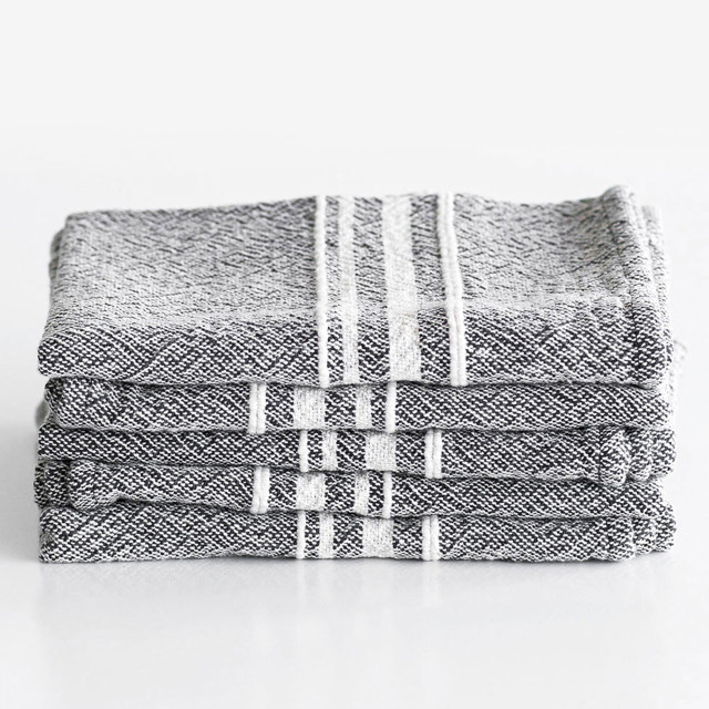 Pack Shot image of Barrydale Hand Weavers Small Contemporary Variegated Striped Towel