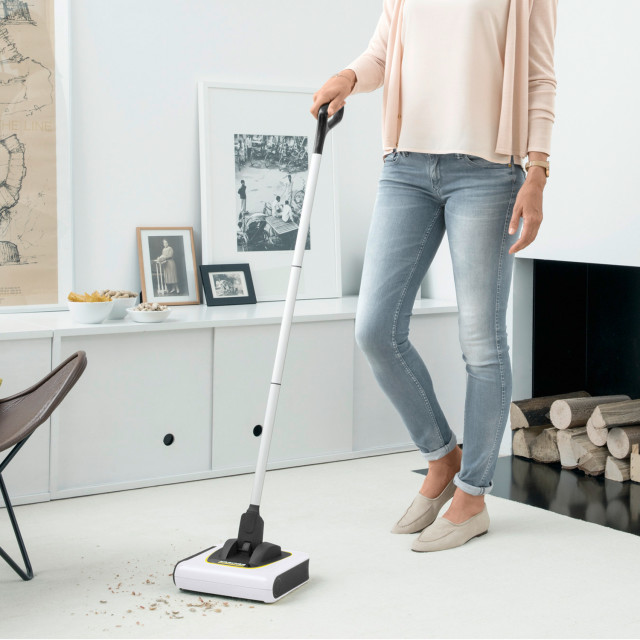 Karcher KB5 Cordless Electric Broom on the floor