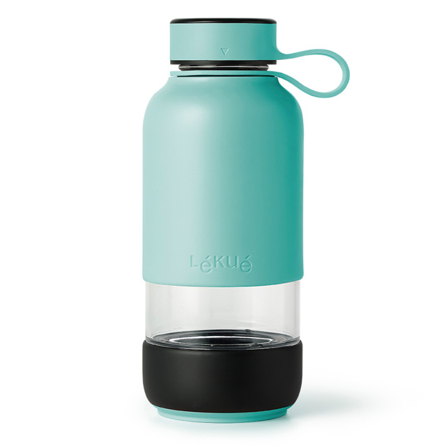 Pack Shot image of Lekue To Go Glass Drinking Bottle, 600ml